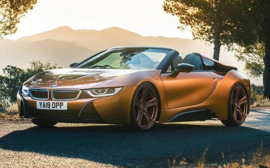 BMW i8 Roadster on Premier Edition Wheels (CS5-F) 2019 года